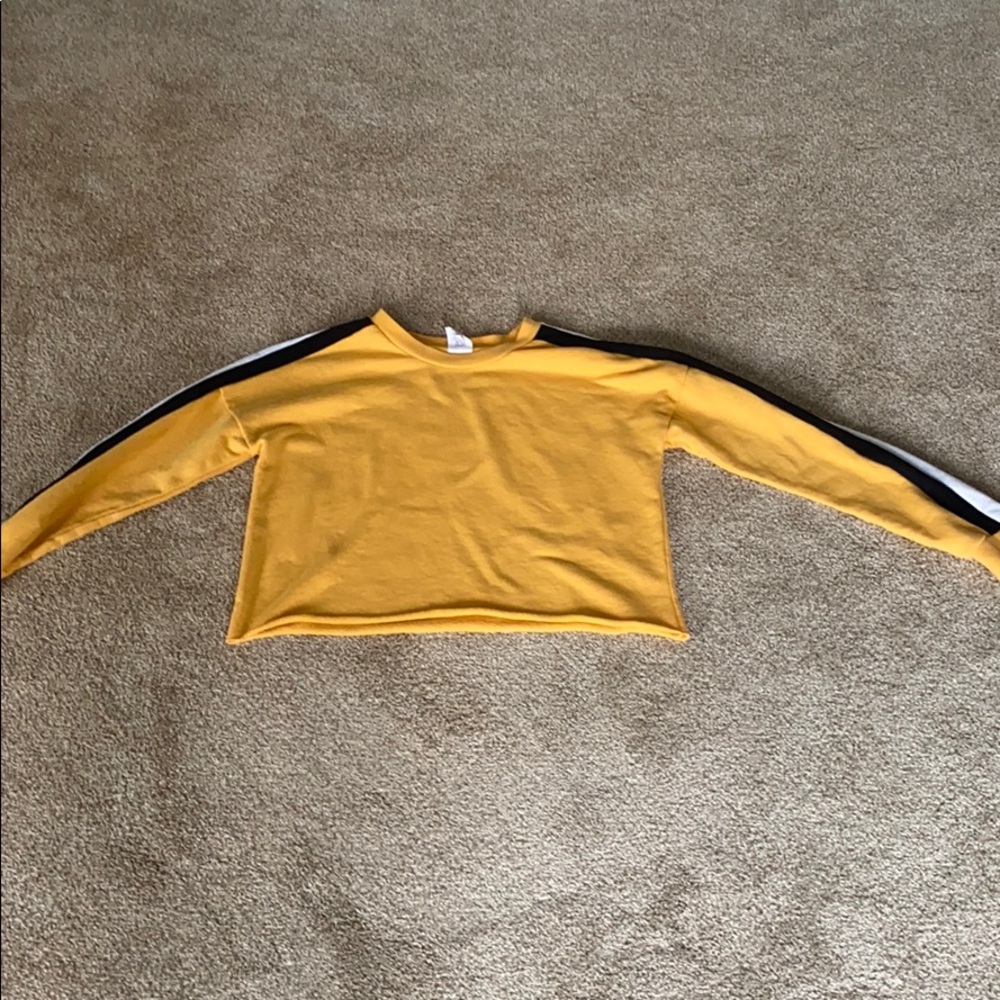cropped long sleeve shirt